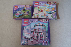 Lego Friends Set: Pizzeria, Gift Delivery and Exploration Car