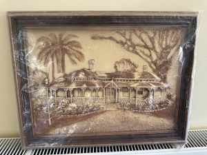 3D ARTISTIC CREATION..Victorian villa “EULALIA” picture frame..$10