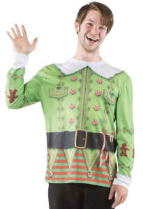 Christmas (in July) Elf Faux Real Long Sleeve Top RRP$37