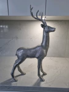 Large Decorative Silver Deer 