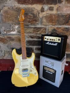 Guitar and Amplifier Package Olympic White
