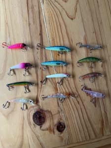 Fishing lures hard body assorted