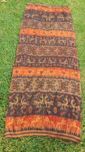 Large Indonesian Ikat Cotton Sumban Weaving