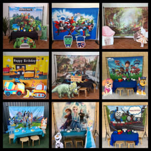Kids themed party hire