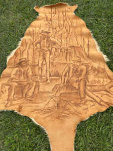 Truly amazing art piece one off piece carved drawing