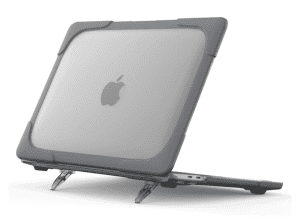 Heavy Duty Shockproof Case for Apple MacBook Pro 13 2020 Grey/Clear