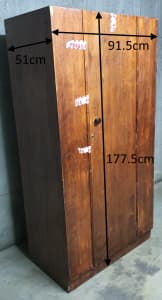 CHEAP Wooden 1 Door Wardrobe, good condition, Deliver for extra