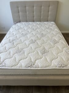 queen size bed for sale (bed frame and mattress)