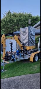 2021 Cat 301.7 Excavator & tilt trailer.