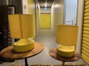 Yellow bedside lamps x 3 need gone by the 18th