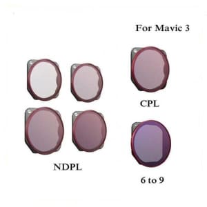 PGYTECH CPL/ NDPL8/16/32/64 Set/ VND 6 to 9 Lens Filter for DJI Mavic3