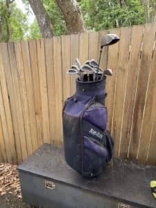 Full set Golf Clubs and Too Flite bag