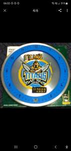 TITANS WALL CLOCKS - 3OCM - GREAT GIFT, I HAVE QUITE A FEW IN STOCK AL
