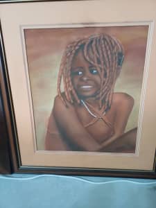 YOUNG AFRICAN LADY Pastels