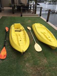 Adults Kayaks with Paddles. Good Condition