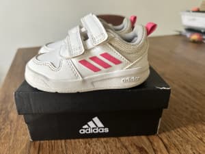 Baby/ Toddler Adidas US5K runners white/pink