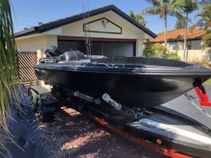 Savage Electra boat with 30 hp Mercury outboard