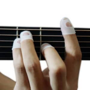 Guitar Fingertip Protectors Silicone Finger Guards Set of 4