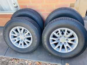 2657/70/17 tyres and wheels