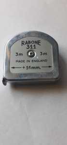 Vintage Rabone 311 Steel Tape Measure