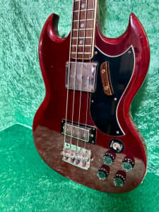 Hawk EB-3 SG Short Scale Electric Bass Guitar (Japanese Gibson copy)