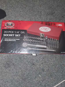 SCA Socket Set 1/4 Drive Metric/SAE 30 Piece