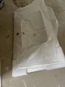 White Polymarble 900mm Vanity Top
