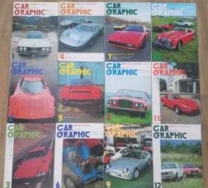 Japanese CAR GRAPHIC magazine 1976 all 12x editions RARE!!