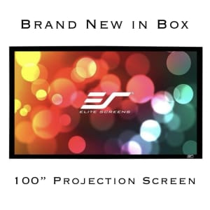 Brand New Quality Elite 100” Projection Screen (ALR) Home Theatre 
