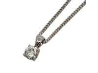 9ct White Gold Necklace 5.5G 1ct TDW