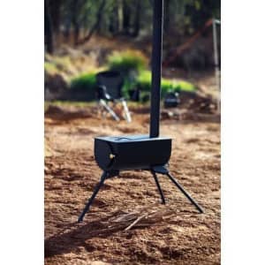 Portable pot belly stove/oven for camping RRP 200 