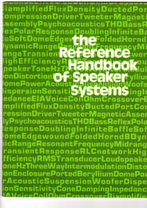 The Reference Handbook of Speaker Systems Yamaha mid 70s Book