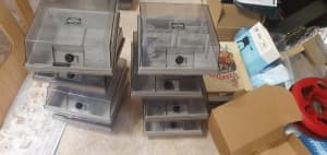8 Eclipse plastic boxes for 3 inch disks. NO keys