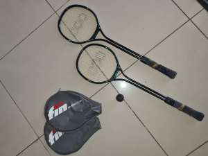 Vintage Stellar Titanium Squash Racquets x2