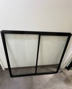 1200Hx1510W black aluminium sliding window: Located in Wetherill Park