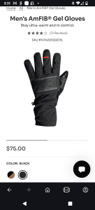 Pearl izumi AmFIB Gel winter Gloves