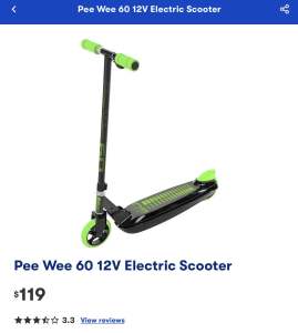 Pee wee electric scooter