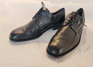 Mens Business Shoes Black Leather - Gallus First Class 