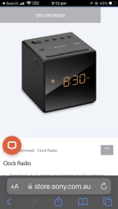alarm / clock radio
