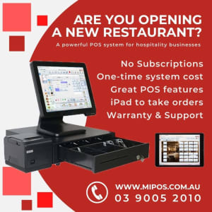 MiPOS Systems offer POS for Restaurants with no Software Subscriptions