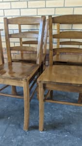 Wooden table and matching 6 chairs!!!