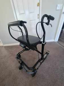 Wheelie walker with laser & sound cue for Parkinsons and neurological
