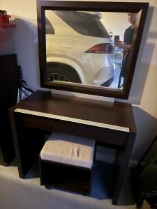 Dressing Table with mirror and stool