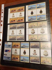 STAMPS. Various Australian decimal stamps in blocks and gutter pairs