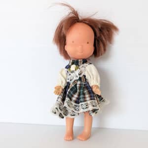 Vintage 1975 Holly Hobbie Doll Small 6'' in Dress