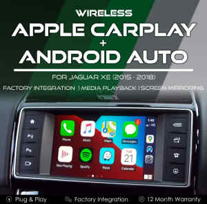 Jaguar X760 XE Wireless Apple CarPlay Android Auto Integration