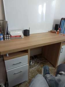 Quality Desk and chair and Large white Board