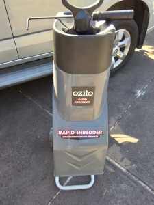 Ozito garden shredder