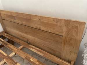 Beautiful Queen size wooden bed frame. Pick up concord