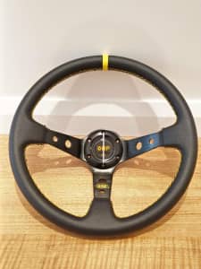 OMP Corsica Liscio 350mm Deep Dish Steering Wheel
